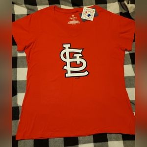 St Louis Cardinals Logo Woman's Size XL Tshirt Red